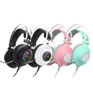 앱코 ABKO N550 ENC 가상 7.1 RGB 게이밍 헤드셋 민트