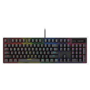 앱코 K560 레인보우 무빙 LED 게이밍 기계식 키보드 청축