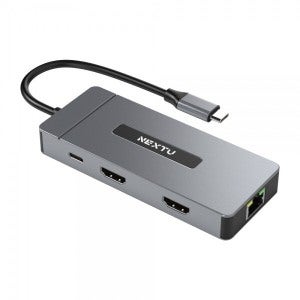 넥스트유 NEXTU 유이반 7in1 Type-C to USB3.0HDMI MST모드 PD 100W USB-A 기가LAN (2371TCH-DUAL) YS