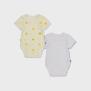 탑텐키즈 공용) 유아 버비 코튼 메쉬 반소매 바디수트 (2PACK)_MKF5UI3306