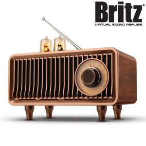 브리츠 BA-MK250 블루투스 스피커 아날로그 FM라디오 5W 인테리어 레트로 우드 SD카드 USB/AUX