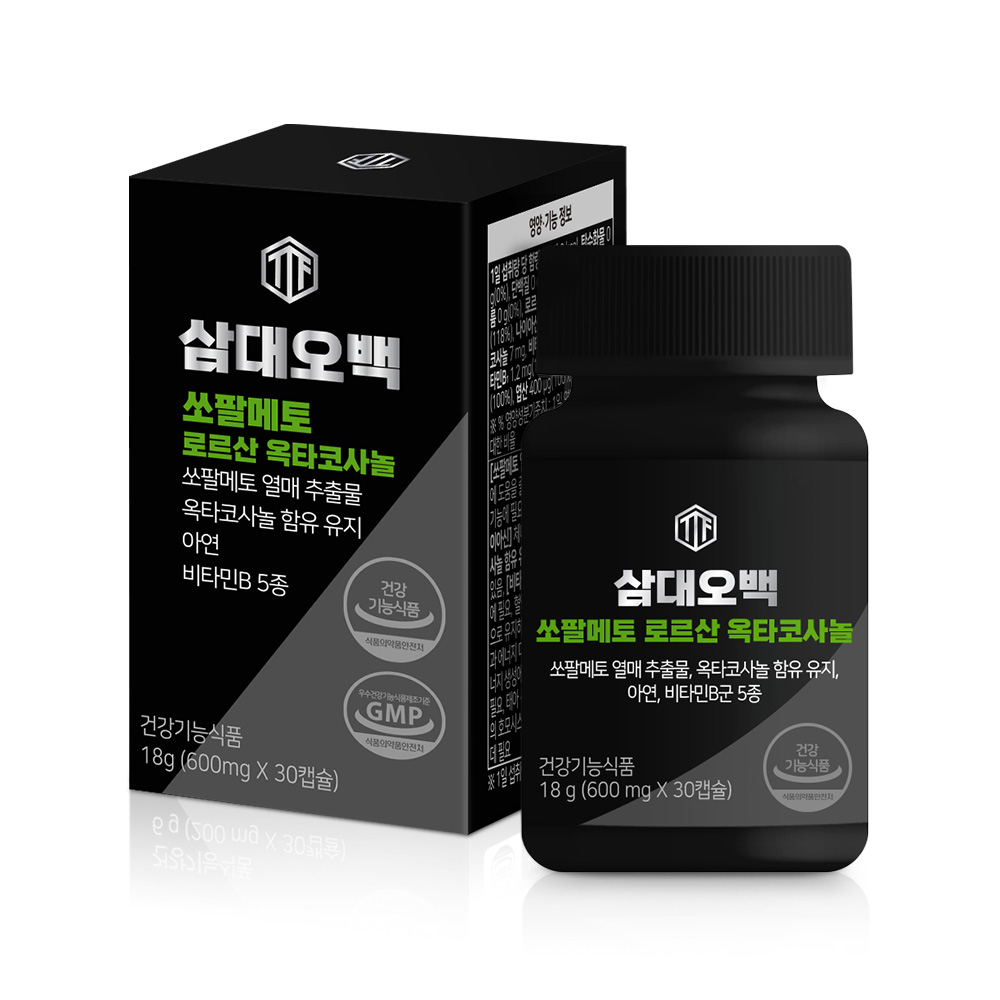 삼대오백 쏘팔메토 로르산 옥타코사놀 600mg x 30캡슐, 1개