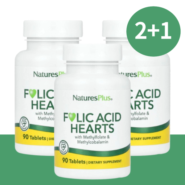 <b>네이처스</b>플러스 <b>임신</b> 준비 엽산 Folicacid 400 mcg 90정(2+1)