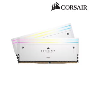 커세어 ㅡ카드추가할인ㅡ커세어 CORSAIR DDR5-6000 CL30 Dominator Titanium WHITE 패키지 64GB (32Gx2) 컴퓨터 테스크탑용