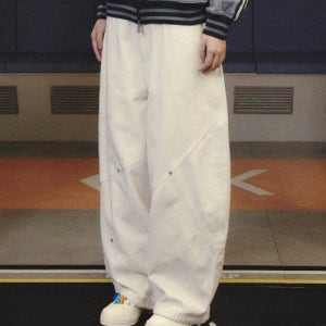 [트래블] 밀 트윌 리벳 벌룬 팬츠 아이보리 TRTVSSTP14UI1