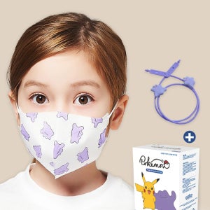 [어린숨] 포켓몬 4중필터 일회용 새부리형 마스크 30매 (피카츄/메타몽)