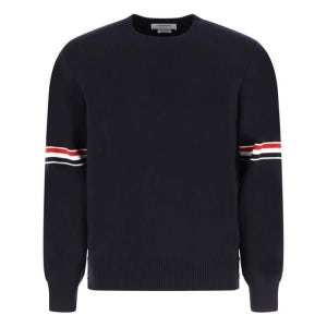 톰브라운 밀라노 스티치 암밴드 크루넥 스웨터 네이비 MKA326A Y3001 415 RWB 암밴딩 밀라노스티치 니트 132487200