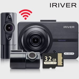 아이리버 IRIVER 3채널 FHD+HD+HD 급발진 블랙박스 FH3 WiFi 스마트폰 연동지원