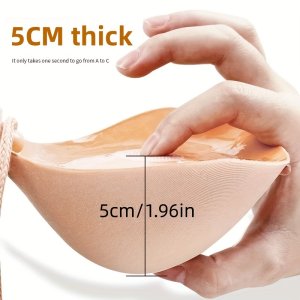 5cm 두꺼운 가슴 패스스트링 스타일로 작은 가슴을 강조하고 지원, 결혼식 드레스 촬영을 위한 특별한 제품, 보이지 않는 가슴 커버는 재사용 가능