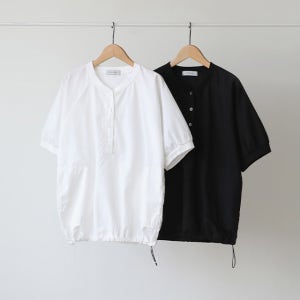 [RR]아린 단작 스트링 블라우스 [코튼 블라우스,코튼100,심플,내추럴,단작 블라우스,밑단 스트링,베이직,캐주얼,42667]