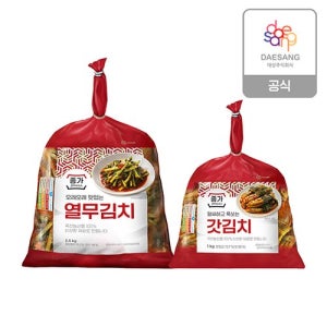 종가 열무김치2.5kg+갓김치1kg