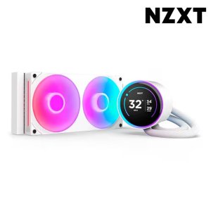 NZXT KRAKEN ELITE V2 240 RGB 화이트 CPU 수냉 쿨러 2열 라디에이터 LED 라이트