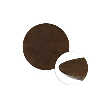 하이퍼스 월넛 자작나무 합판 빗각 원형 상판 (25T)