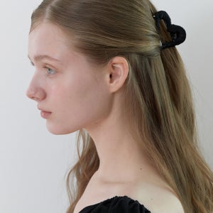 [카인더베이비] luna satin heart claw - black clothing2