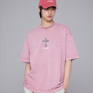 [라이프워크] 가먼트 크롬 반팔 티셔츠 LW252TS416