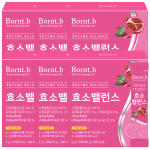 <b>본트비</b> 효소 밸런스 <b>소화</b>효소 5종 모유유산균 석류맛 6박스