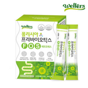 웰러스 웰러스 폴리시아 프리바이오틱스 FOS 장건강 유산균 <b>프락토올리고당</b> (5g 30포 1개월분)