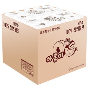 한아름산업 한아름산업 아롱이화장지100롤 천연펄프 3겹 40Mx100롤3겹40M