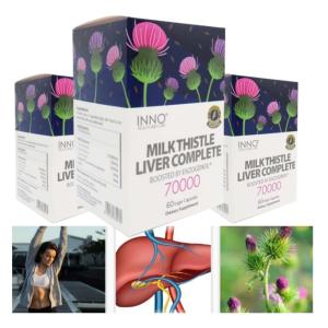 <b>실리마린</b> 578mg 실리빈 함유 뉴질랜드 이노헬스 밀크씨슬 리버 컴플리트 60 식물성캡슐
