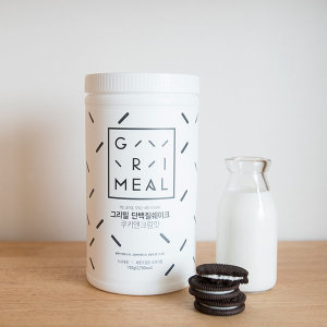 <b>그리밀</b> 단백질쉐이크 <b>다이어트</b> 식사대용 쿠키앤크림맛 750g / 2개 이상 구매시 10% 추가할인