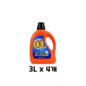 테크 테크 안티더스트 액체세제 드럼용 3L x 4개