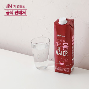 <b>자연드림</b> 공식판매처 <b>자연드림</b> 종이팩 해양심층수 마그네슘강화 기픈물 1000mL(12개입)