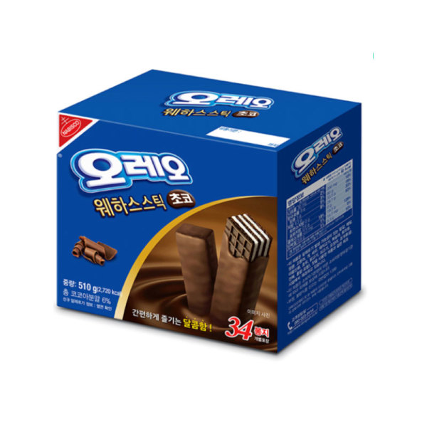 오레오 웨하스스틱 초코 510g 1개 34개입 (10,430원) (무료)