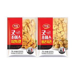 하림 하림 굿초이스 팝콘치킨 1kg + 굿초이스치킨너겟 1kg 각1봉