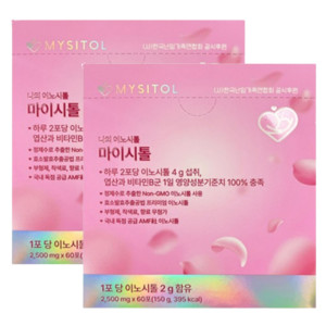 에이아이더<b>뉴트</b>리진 마이시톨 나의 이노시톨 60포 x 2통(2개월분) 여성 임신 준비 <b>엽산</b> 비타민B군