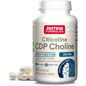 Jarrow Citicoline <b>CDP 콜린</b>  각 250mg <b>시티콜린</b> 함유 캡슐 60정