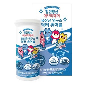 장인정신에브리데이 유산균 연구소 닥터 츄어블 1통/10억 보장균