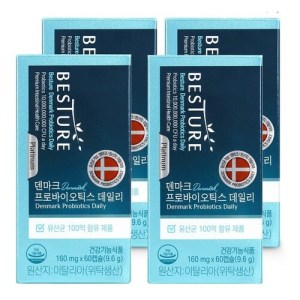 <b>헬스밸런스</b> 베스처 덴마크 프로바이오틱스 데일리 60정 4개