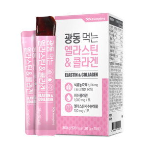 <b>광동생활건강</b> 광동 먹는 엘라스틴 저분자 <b>피쉬콜라겐</b> 젤리 15포