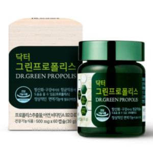 <b>에이치엘사이언스</b> <b>HL사이언스</b> 닥터 그린 프로폴리스 면역 <b>항산화</b> 60캡슐