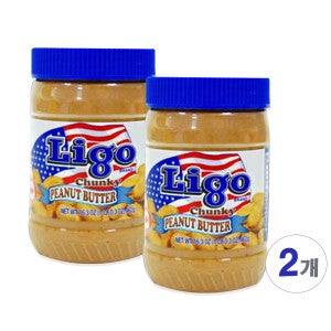 리고 리고 땅콩버터 청키 462g x 2개 땅콩잼