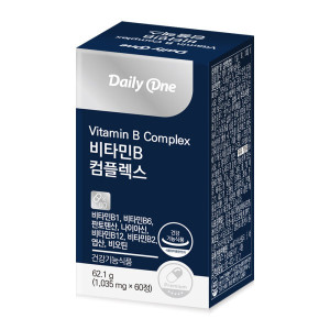 데일리원 <b>비타민</b>B 컴플렉스 1통(2개월분) 판토텐산 멀티 영양제