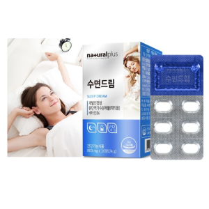 <b>내츄럴플러스</b> 수면드림 1개월분 수면 락티움 영양제 보조제 유도제 <b>불면</b> 증 약