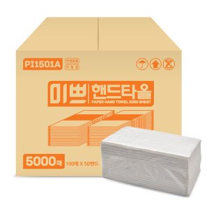 미쁘 무형광 미쁘핸드타월 핸드타올2겹  5000매 페이퍼타올