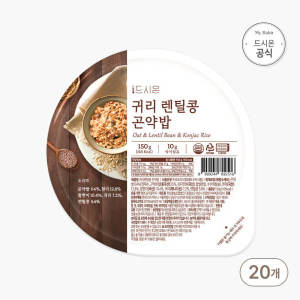 <b>트리즈커머스</b> 귀리렌틸콩 곤약밥 150g 20개입