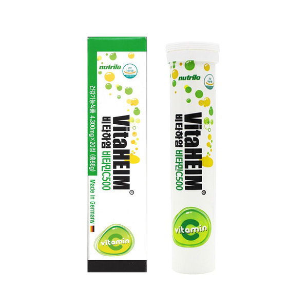 <b>누트릴로</b> 비타하임 <b>비타민C</b> 500 발포<b>비타민</b> 독일<b>비타민</b> 12통