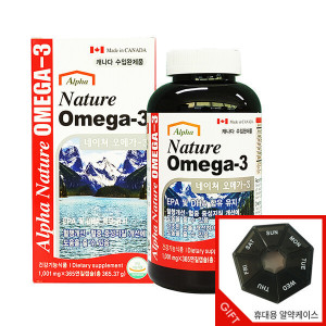 <b>네이처생명과학</b> 캐나다 알파 네이쳐 오메가-3 1001mgx365캡슐