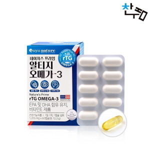 <b>유유</b><b>생활</b><b>건강</b> 네이처스 프라임 알티지 <b>오메가3</b> 1205mg x 60캡슐