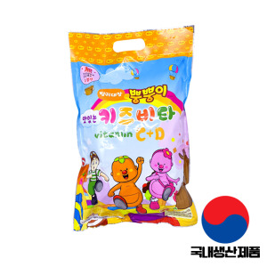 <b>남양바이오</b> 방귀대장 뿡뿡이 1000정 C 플러스 D 망고맛 키즈 비타민