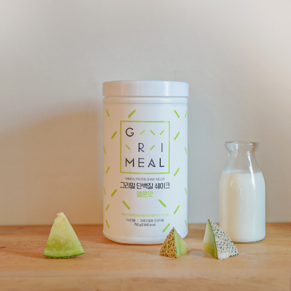그리밀 단백질쉐이크 다이어트 식사대용 멜론맛 750g / 2개 이상 구매시 10% 추가할인