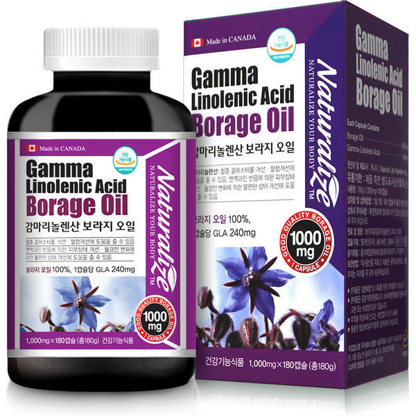 네추럴라이즈 감마리놀렌산 <b>보라지오일</b> 180C 달맞이꽃종자유 6개월