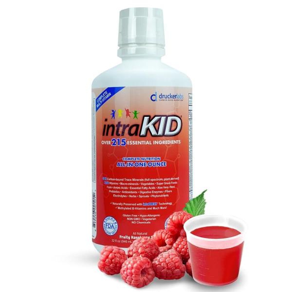IntraKid IntraKID DRUCKER Labs 2.0 액체 미네랄 아동 멀티비타민 유제품 프리 <b>마그네슘</b> 비타민 D C E <b>아</b>