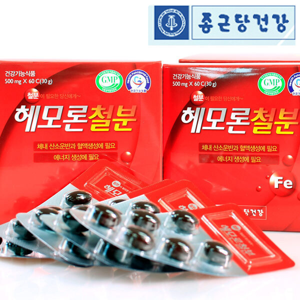 종근당건강 종근당 철분제 철분 헤모론 60캡슐 1개