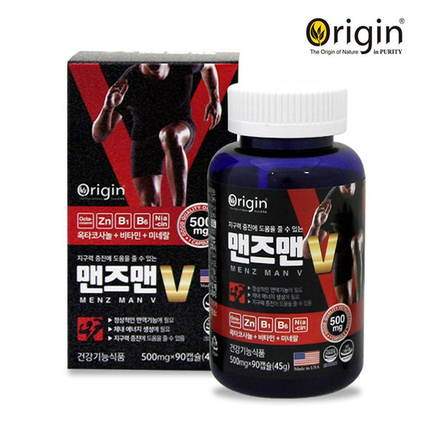 오리진 <b>맨즈맨V 옥타코사놀</b> 500mg 90캡슐 전립선파워