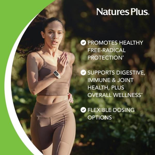 NaturesPlus PRO Longvida 커큐민 - 60정 한 자유라디칼 <b>보호</b> 증진 비GMO 비건 글루텐 프리 대두 30회 제공