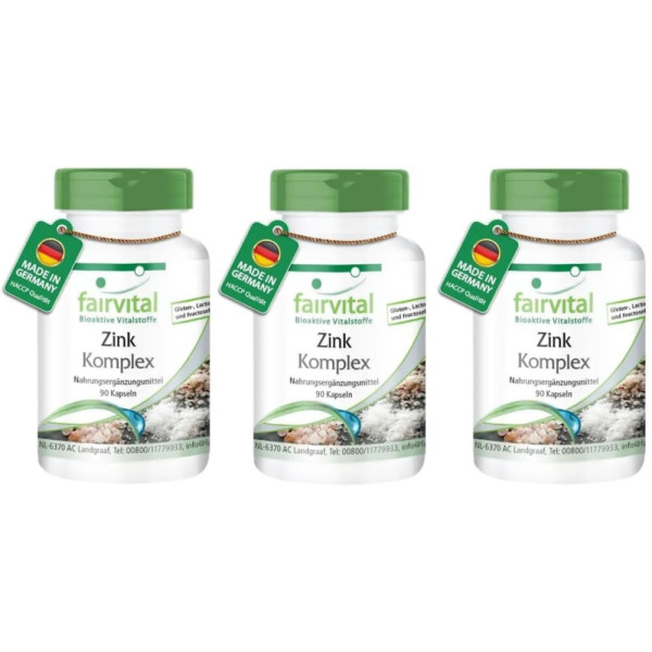 독일 <b>페어</b>바이탈 Fairvital <b>아연</b> 25mg 90정 3팩